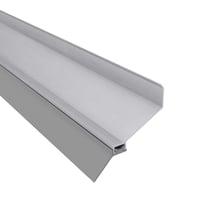 Wandanschlussprofil | Aluminium | Mit Lippendichtung | Blank | Länge 6100 mm #1