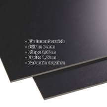 HPL Schichtstoffplatte | Innen | 6 mm | Schwarz | 3,05 x 1,30 m #2