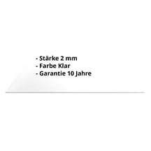 Polycarbonat Massivplatte | 2 mm | Glasklar | 1,50 x 1,00 m #2