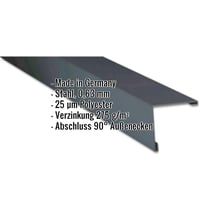 Außenecke | 19,5 x 19,5 cm | Stahl 0,63 mm | 25 µm Polyester | 7016 - Anthrazitgrau #2