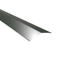 Firstblech flach | 14,5 x 14,5 cm | 150° | Stahl 0,75 mm | 25 µm Polyester | 6020 - Chromoxidgrün #1