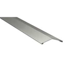 Firstblech flach | 145 x 145 mm | 150° | Stahl 0,63 mm | 25 µm Polyester | 9002 - Grauweiß #1