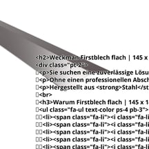 Firstblech flach | 145 x 145 mm | 150° | Stahl 0,50 mm | 60 µm TTHD | 8017 - Schokoladenbraun #2