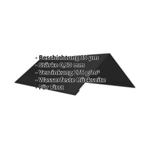 Firstblech flach | 145 x 145 x 2000 mm | 100° | Stahl 0,50 mm | 35 µm Mattpolyester | 033 - Schwarz #2