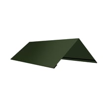 Firstblech flach | 145 x 145 x 2000 mm | 100° | Stahl 0,50 mm | 25 µm Polyester | 6020 - Chromoxidgrün #1