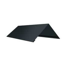Firstblech flach | 145 x 145 x 2000 mm | 140° | Stahl 0,50 mm | 50 µm PURLAK® | 7016 - Anthrazitgrau #1