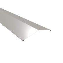 Firstblech flach | 198 x 198 mm | 150° | Stahl 0,50 mm | 25 µm Polyester | 7035 - Lichtgrau #1