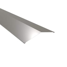 Firstblech flach | 198 x 198 mm | 150° | Stahl 0,50 mm | 25 µm Polyester | 9007 - Graualuminium #1