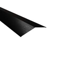 Firstblech flach | 198 x 198 mm | 150° | Stahl 0,50 mm | 35 µm Mattpolyester | 33 - Schwarz #1