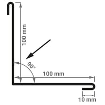 Innenecke | 100 x 100 x 2000 mm Stahl 0,50 mm | 25 µm Polyester | Holzoptik - Ahorn Innenecke | 100 x 100 x 2000 mm | Stahl 0,50 mm | 25 µm Polyester | Holzoptik - Ahorn #3