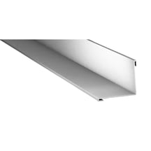 Innenecke | 115 x 115 x 2000 mm | Stahl 0,50 mm | 25 µm Polyester | 9006 - Weißaluminium #1