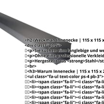 Innenecke | 115 x 115 x 2000 mm | Stahl 0,63 mm | 25 µm Polyester | 7016 - Anthrazitgrau #2