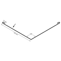 Kehlblech | 195 x 195 x 2000 mm | Stahl 0,75 mm | 25 µm Polyester | 9010 - Reinweiß #2