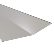 Kehlblech | 49 cm x 49 cm x 2,00 m | Stahl 0,63 mm | 25 µm Polyester | 9006 - Weißaluminium #1