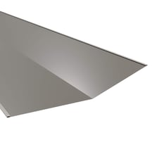 Kehlblech | 490 x 490 mm | Aluminium 0,70 mm | 25 µm Polyester | 9007 - Graualuminium #1