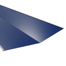 Kehlblech | 490 x 490 x 2000 mm | Stahl 0,50 mm | 25 µm Polyester | 5010 - Enzianblau #1