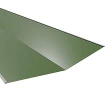 Kehlblech | 490 x 490 x 2000 mm | Stahl 0,50 mm | 25 µm Polyester | 6011 - Resedagrün #1