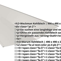 Kehlblech | 490 x 490 x 2000 mm | Stahl 0,50 mm | 25 µm Polyester | 7035 - Lichtgrau #2