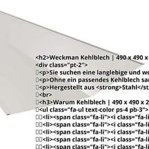 Kehlblech | 490 x 490 x 2000 mm | Stahl 0,50 mm | 25 µm Polyester | 9006 - Weißaluminium #2