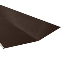 Kehlblech | 490 x 490 x 2000 mm | Stahl 0,50 mm | 35 µm Mattpolyester | 32 - Dunkelbraun #1