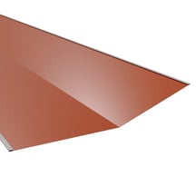 Kehlblech | 490 x 490 x 2000 mm | Stahl 0,50 mm | 60 µm Puramid | 8004 - Kupferbraun #1