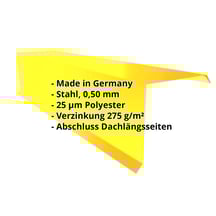 Ortgangwinkel | 110 x 100 x 2000 mm | Stahl 0,50 mm | 25 µm Polyester | 1021 - Rapsgelb #2