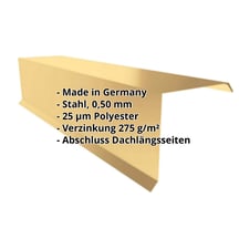 Ortgangwinkel | 110 x 100 x 2000 mm | Stahl 0,50 mm | 25 µm Polyester | 1002 - Sandgelb #2