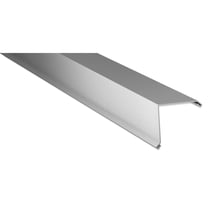 Ortgangwinkel | 115 x 115 mm | Stahl 0,50 mm | 25 µm Polyester | 9006 - Weißaluminium #1