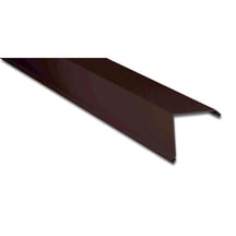 Ortgangwinkel | 115 x 115 mm | Stahl 0,75 mm | 25 µm Polyester | 8017 - Schokoladenbraun #1