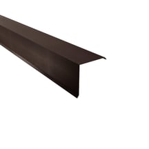 Ortgangwinkel | 150 x 150 mm | Stahl 0,50 mm | 35 µm Mattpolyester | 32 - Dunkelbraun #1