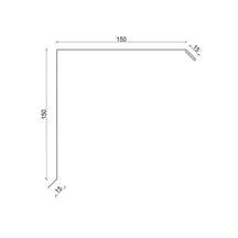 Ortgangwinkel | 150 x 150 x 2000 mm | Stahl 0,50 mm | 50 µm PURLAK® | 028 - Kirschrot #3