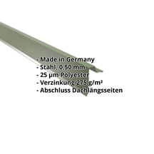 Ortgangwinkel | Stehfalzprofil 33/500 | Stahl 0,50 mm | 25 µm Polyester | 6011 - Resedagrün #2