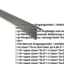 Ortgangwinkel | Stehfalzprofil 33/500 | Stahl 0,63 mm | 25 µm Polyester | 6020 - Chromoxidgrün #2
