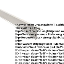 Ortgangwinkel | Stehfalzprofil 33/500 | Stahl 0,63 mm | 25 µm Polyester | 9010 - Reinweiß #2
