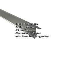 Ortgangwinkel | Stehfalzprofil 33/500 | Stahl 0,75 mm | 25 µm Polyester | 6020 - Chromoxidgrün #2