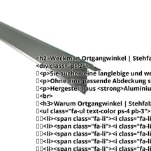 Ortgangwinkel | Stehfalzprofil 33/500 | Aluminium 0,70 mm | 25 µm Polyester | 6005 - Moosgrün #2