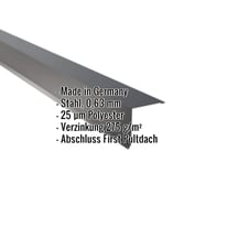 Pultabschluss | 11,5 x 11,5 cm | 85° | Stahl 0,63 mm | 25 µm Polyester | 7016 - Anthrazitgrau #2