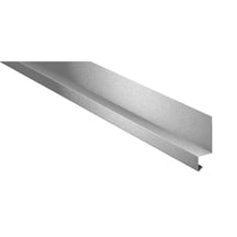Sockelleiste | 50 x 25 x 20 mm | 100° | Stahl 0,50 mm | 25 µm Polyester | 9006 - Weißaluminium #1