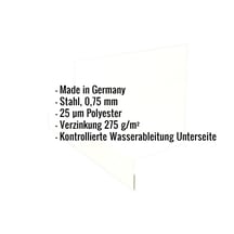 Sockelleiste | Typ 1 | 40 x 24 x 25 x 2000 mm | Stahl 0,75 mm | 25 µm Polyester | 9002 - Grauweiß #2
