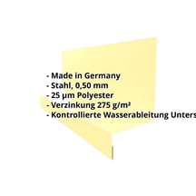 Sockelleiste | Typ 2 | 67 x 40 x 20 x 2000 mm | Stahl 0,50 mm | 25 µm Polyester | 1015 - Hellelfenbein #2