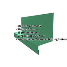 Sockelleiste | Typ 2 | 67 x 40 x 20 x 2000 mm | Stahl 0,50 mm | 25 µm Polyester | 6029 - Minzgrün #2