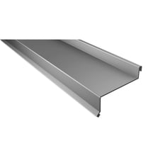 Sohlbank | 50 x 115 x 40 x 2000 mm | Stahl 0,50 mm | 25 µm Polyester | 9006 - Weißaluminium #1