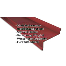 Sohlbank | 50 x 115 x 40 x 2000 mm | Stahl 0,50 mm | 35 µm Mattpolyester | 29 - Rot #2