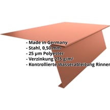 Startprofil | Für Stehfalzprofil PD-510-S | Stahl 0,50 mm | 25 µm Polyester | 8004 - Kupferbraun #2