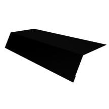 Traufenblech | 125 x 70 x 2000 mm | Stahl 0,50 mm | 35 µm Mattpolyester | 033 - Schwarz #1