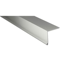Traufenblech | 80 x 30 mm | 100° | Stahl 0,75 mm | 25 µm Polyester | 9002 - Grauweiß #1