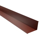 Wandanschluss | 16 x 11,5 cm | 95° | Stahl 0,75 mm | 25 µm Polyester | 8012 - Rotbraun #1