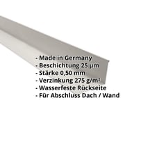 Wandanschluss | 160 x 115 mm | 95° | Stahl 0,50 mm | 25 µm Polyester | 9002 - Grauweiß #2