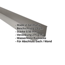 Wandanschluss | 160 x 115 mm | 95° | Stahl 0,50 mm | 25 µm Polyester | 9007 - Graualuminium #2