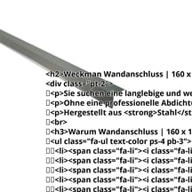 Wandanschluss | 160 x 115 mm | 95° | Stahl 0,63 mm | 25 µm Polyester | 6020 - Chromoxidgrün #2